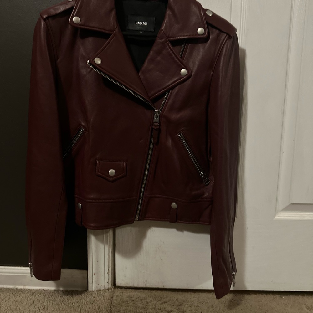 Women’s Mackage leather jacket